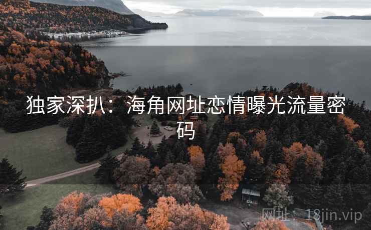 独家深扒:海角网址恋情曝光流量密码 独家深扒:海角网址恋情曝光流量密码