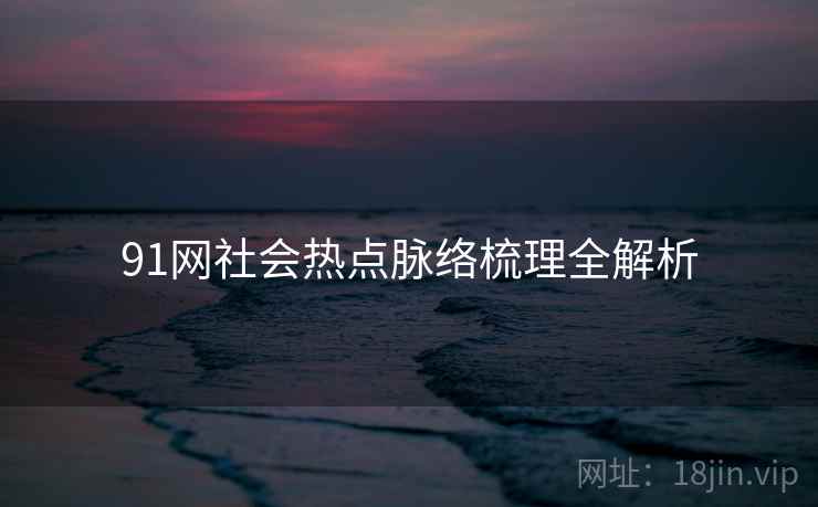 91网社会热点脉络梳理全解析